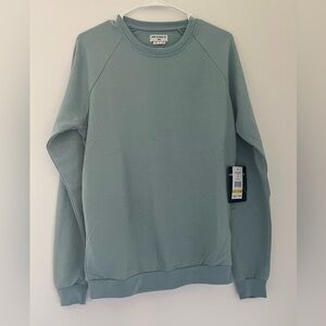Surf & Swim Raglan Sweatshirt Solid ZLR Blue Moss MSRP $60 New W/Tags MED
